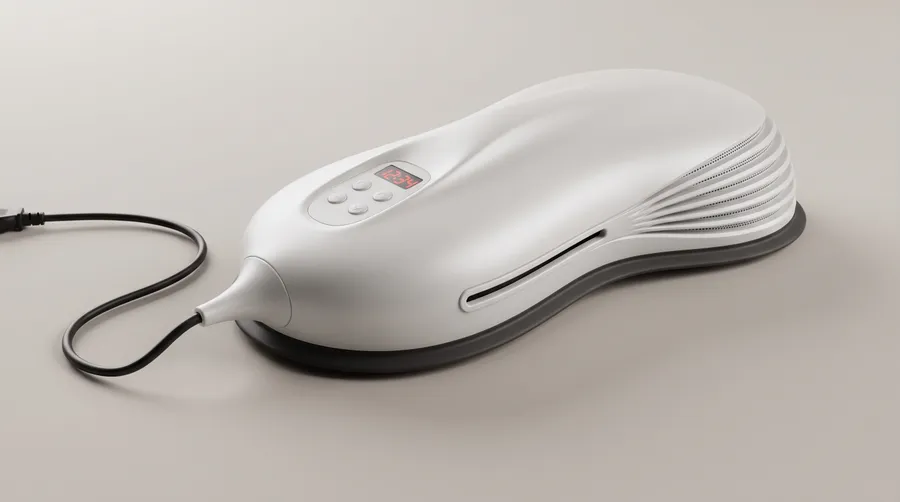 a concept render of the pebble-shaped case
