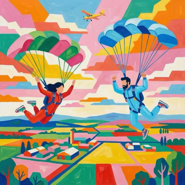 skydiving moment print