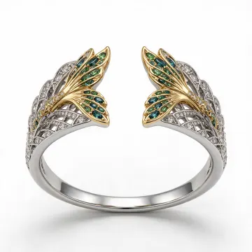 Generated two-tone mermaid-wing middle band