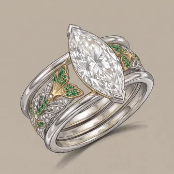 Three-quarter hero render of the finished ring stack